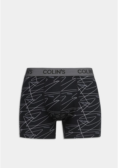 Colin's Colins Standart Fit Baskılı Erkek Siyah Boxer Cl1083290 Q1.v2 Blk