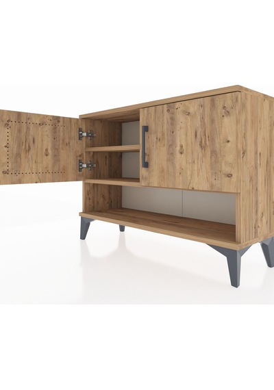 Arges Şifonyer 2 Raflı 2 Kapaklı 88x30x64 Çam-çam Atlas Çam