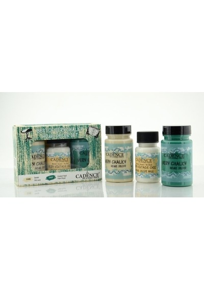 Ch06-Ch37 Dantel ve Kraliyet Yeşili - Cadence Very Chalky Set