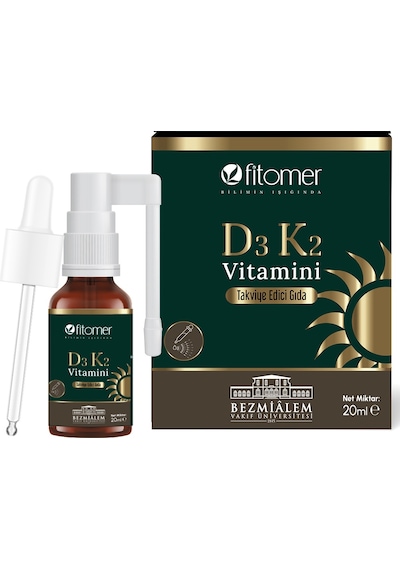 Fitomer Vitamin D3 Ve Vitamin K2 Sprey Damla 20 Ml