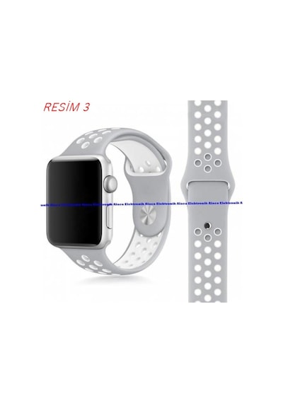 Apple Uyumlu Watch 2 42 MM Silikon Sport Kordon Kayıs