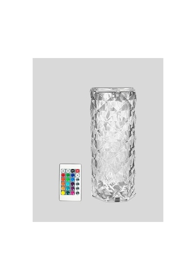 Kristal Rgb Led Masa Lambası Renkli Kumandalı Işık, Dekoratif Ve Enerji Tasarruflu Çok Rnekli