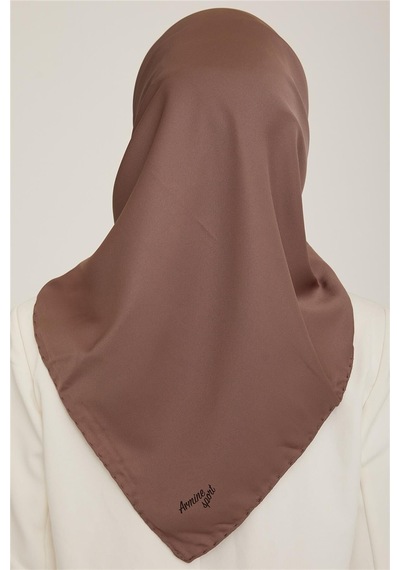 Armine Düz Twill Eşarp - Koyu Vizon 783 - Koyu Vizon 783