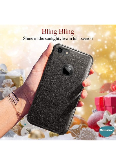 Samsung Galaxy S8 Plus Kılıf Sparkle Shiny Rose Gold