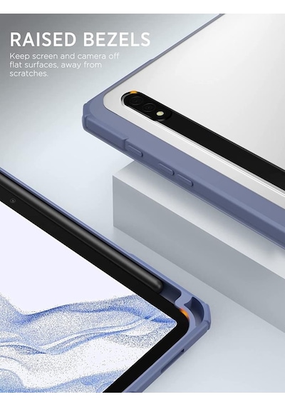 Samsung Galaxy Uyumlu Tab S9 Fe / S9 11inç Kılıf Grafiti Şeffaf Kalem Bölmeli X710 X716 X718 X510 X516