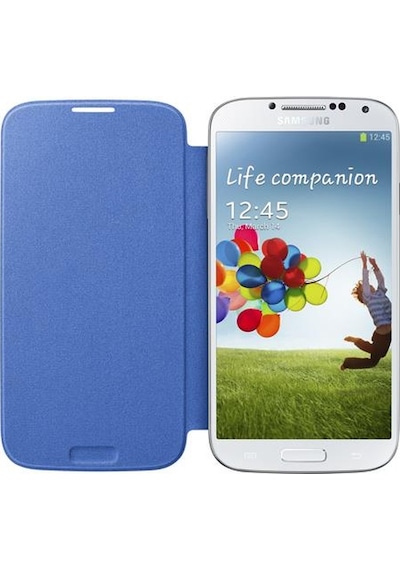 Galaxy S4 İle Uyumlu Flip Cover Kılıf Mavi Ef-fı950bcegww