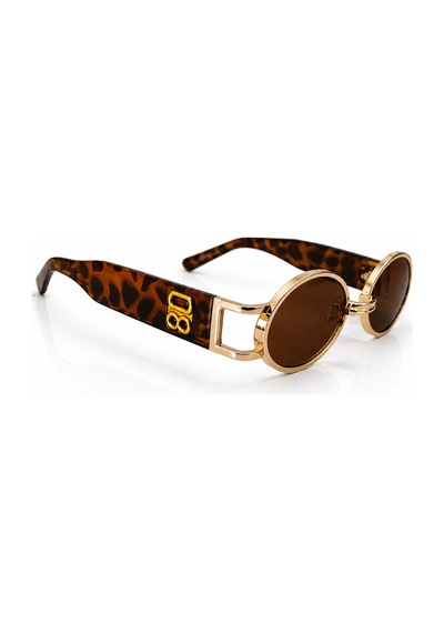 Vintage Oval Leopar Unisex Güneş Gözlüğü Leopar - 730372651 Leopar