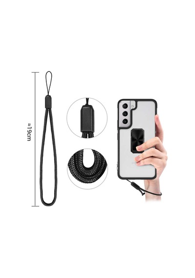 Zore Galaxy Uyumlu S22 Plus Kılıf V-bax Kapak - Siyah Siyah