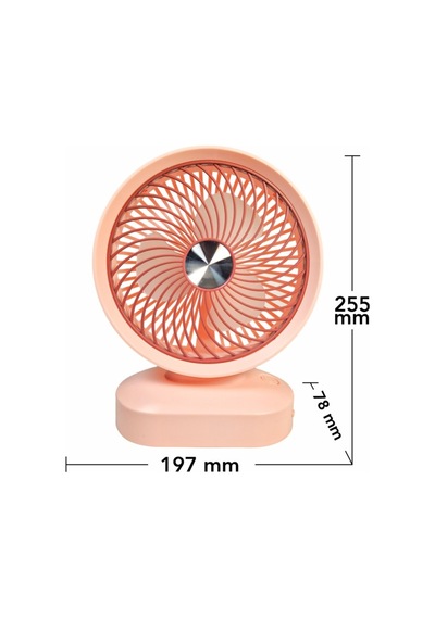 Dd5007 Masaüstü Şarjlı Fan 3 Kademeli Taşınabilir Vantilatör Hafif Taşınabilir Serinletici Mini Klima Fan