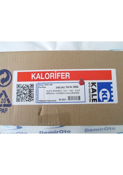 46721967 Kalorifer Radyatörü Brava-Marea-Alfa 145 (346340) KALE