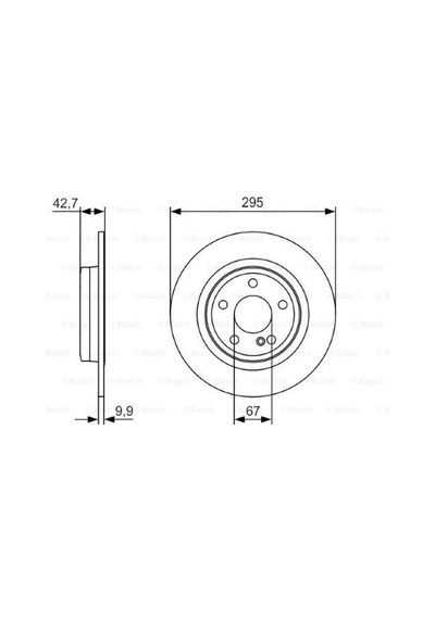 Mercedes Gla 156 Serisi Gla 180cdı 1.5 2014-2015 Bosch Arka Disk 2 Adet