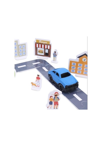 My City Otoyol Eğitici Puzzle Seti - 75 Parça