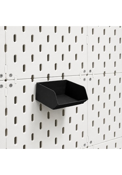 Pegboard Duvar Düzenleyici Organizer Seti Kalemlik, Çok Amaçlı Kutu, Mini Raf Ve Askılık Modüllü Modüler Duvar Organizasyon Sistemi Siyah