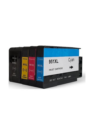 1 Takım 4 Adet Bk Hp 950/951Xl Uyumlu Kartuşlar