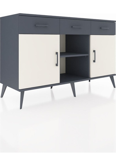 Hyperion Konsol 3 Raflı 3 Çekmeceli 3 Kapaklı 132x44x83 Antrasit-aytaşı/antrasit Aytaşı/antrasit Hyperion Konsol 3 Raflı 3 Çekmeceli 3 Kapaklı 132x44x83 Antrasit-aytaşı/antrasit Aytaşı/antrasit
