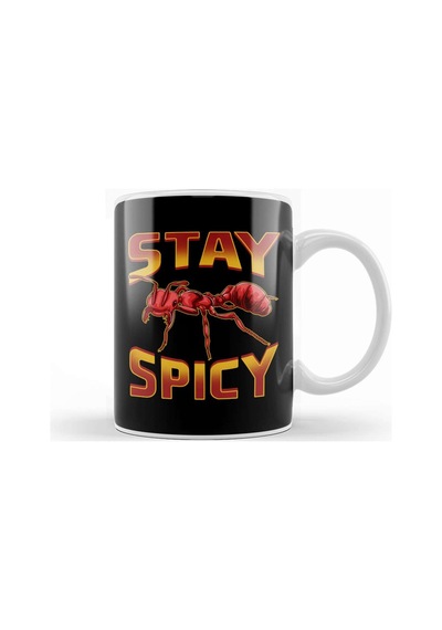 Funny Stay Spicy Fire Ants Cute Insect Pun Kupa Bardak Porselen Karışık