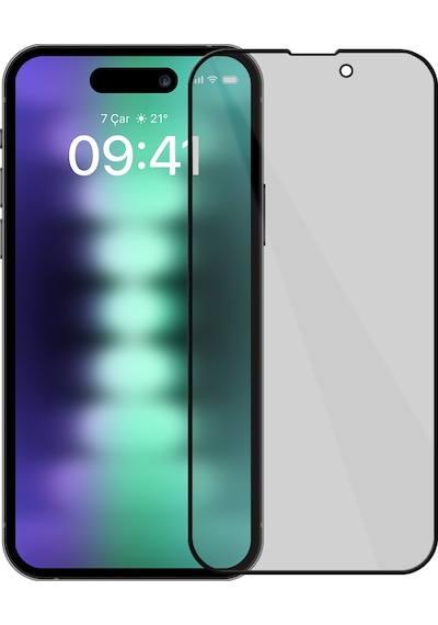 Buff Apple iPhone 15 Plus Uyumlu 5d Privacy Ekran Koruyucu