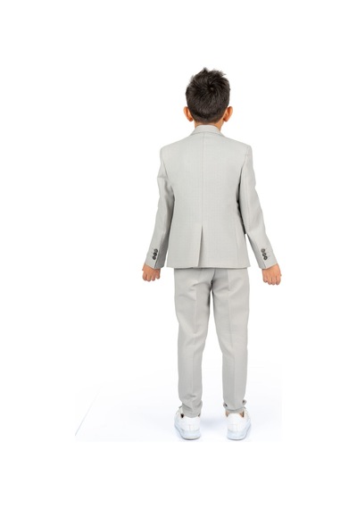 Mnk Baby & Kids Spor Çocuk Ceket, Tişört , Jogger Pantolonlu Takım Mnk5682 Gri