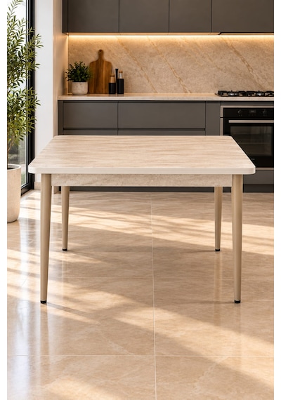 Tool Aksesuar T-8074 Traverten Sabit Masa Mdf 70x120 İbiza Krem Sandalye 4 Kişilik Mutfak Masa Takımı Krem Sandalye Traverten Masa Tool Aksesuar T-8074 Traverten Sabit Masa Mdf 70x120 İbiza Krem Sandalye 4 Kişilik Mutfak Masa Takımı Krem Sandalye Traverten Masa