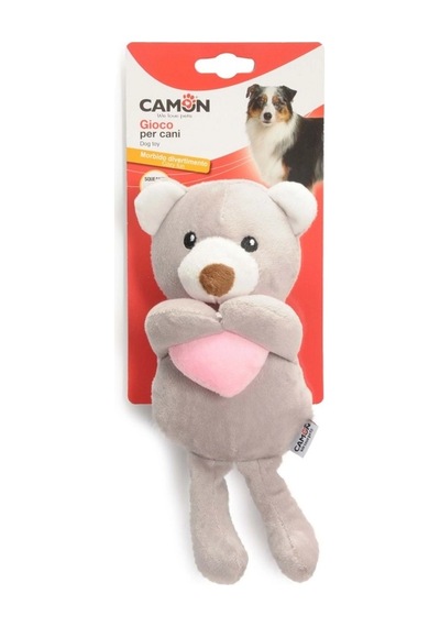 Camon Gıcırtılı Peluş Karma Köpek Oyuncağı: Eğlenceli Tavşan Ve Ayı 30 Cm
