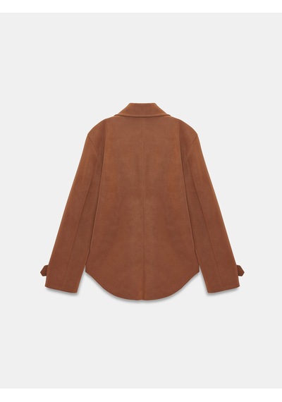 Dilvin 60778 Süet Ceket-camel Camel