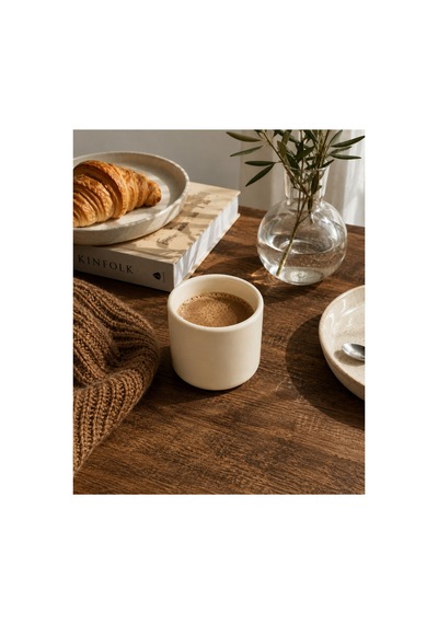Krem Seramik Kupa 175 Ml Minimal Kahve Kupası Çay Fincanı Espresso Ve Türk Kahvesi Bardağı Krem - 902277583 Krem