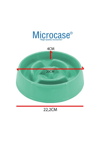 Microcase Evcil Hayvan Az ve Yavaş Mama Yeme Kabı Küçük Boy 775 ML