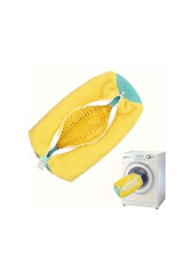 Ayakkabı Yıkama Torbası - Mikrofiber Astarlı - Fermuarlı - Geniş Kullanım Alanı Karışık