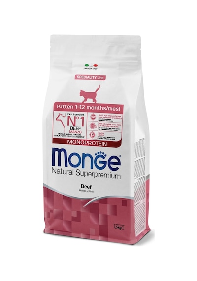 Monge Kitten Tek Proteinli Sığır Etli Yavru Kedi Maması 1,5 Kg
