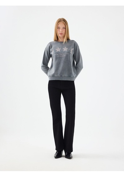 LOFT Regular Fit Kadın Sweatshirt Lf2040513 Q1.v1 Gri