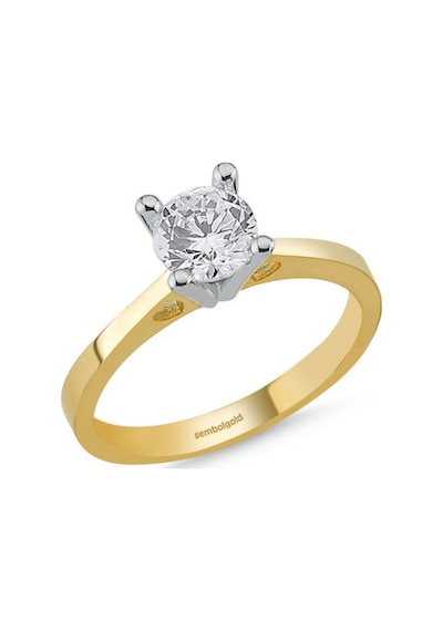 Altın Tektaş Yüzük Swarovski 285828039