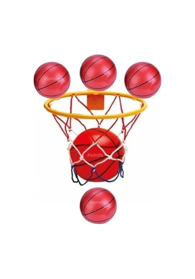Basketbol Potası Seti, 24 Cm Kapıya Monte İle Eğitici Oyun Fırsatı