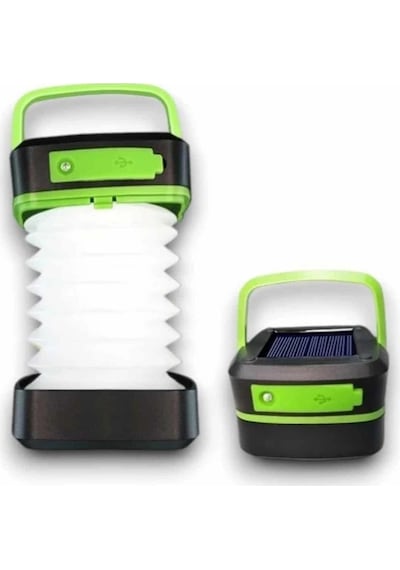 Kamp Feneri Lambası Solar Güneş Enerji Portatif Işıldak Şarjlı Çok Renkli 90315178