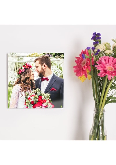 Premium Kişiye Özel Metal Poster Tablo Full Hd Kalite Baskı 30x30 Cm Çok Renkli