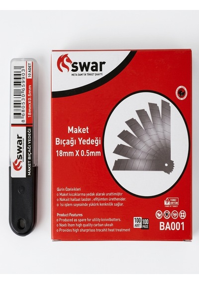 Swar Maket Bıçağı Ağzı 100'lü