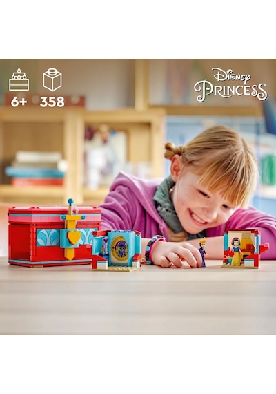 LEGO® │ Disney Pamuk Prenses’in Takı Kutusu 43276 - 6 Yaş & Üzeri Çocuklar için Yaratıcı Oyuncak Yapım Seti (358 Parça)