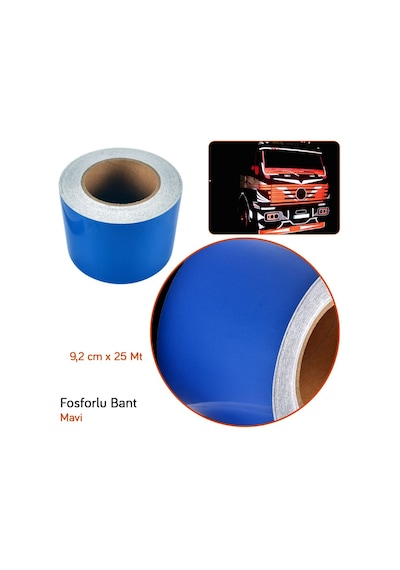 Carub  9,2CMx 25M BR2405404 Fosforlu Bant Mavi