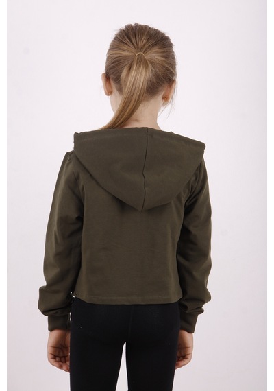 Toontoy Kız Çocuk Yazı Baskılı Sweatshirt Sarı