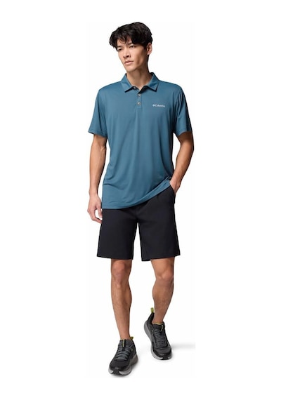 Columbia Tech Trail Utility Erkek Kısa Kollu Polo Tişört-9321 Mavi