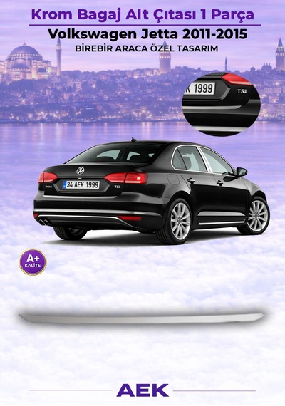 Vw Jetta Bagaj Alt Çıtası 2011-2014 Paslanmaz Çelik