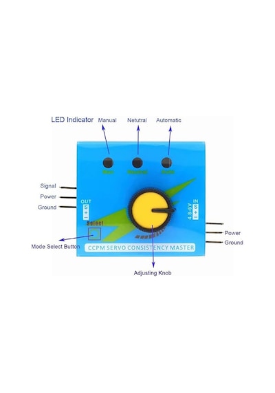 Servo Motor Hız Kontrol Servo Test Cihazı Esc Tester - 3 Kanal