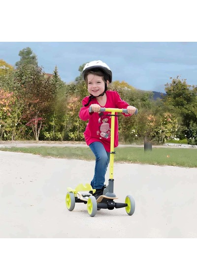 S-cruiser Ahşap 4 Tekerlekli Scooter 7600750700 Yeşil