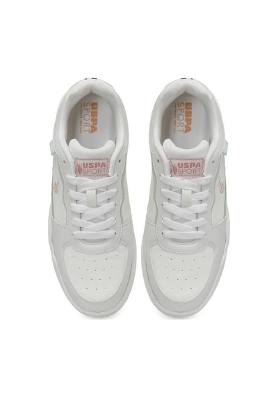 U.s. Polo Assn. 6p Hood 6fx Beyaz Pudra Kadın Sneaker Beyaz