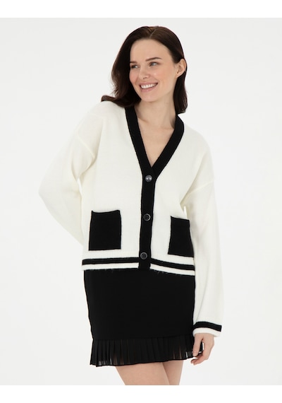 Pierre Cardin Kadın Ekru Hırka Triko 50300098-vr019 Ekru