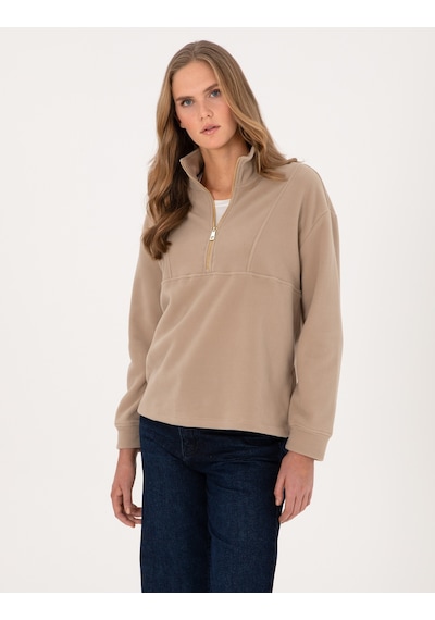 Pierre Cardin Kadın Bej Sweatshirt 50314954-vr011 Bej