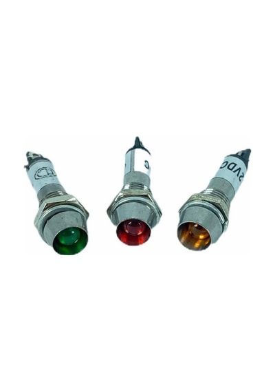 Sinyal Lambası Ø8mm Metal 12v Ic-225