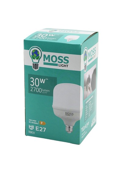 30w Torch Led Ampul Plastik E27 2700lumen L175 5000 Saat Ömür Ip20 185-265v Ac Ms-3097 5570 Diğer