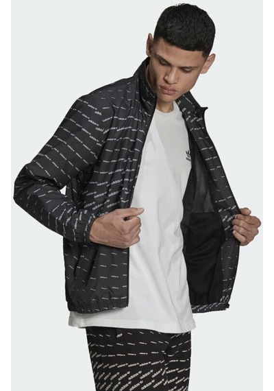Adidas Adıdas Graphıcs Monogram Erkek Ceket H13485 Siyah