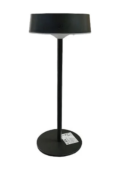 Cata Ct-8450 Dubai Solar Şarjlı Led Masa Lambası Siyah Kasa 3 Farklı Renk Ayarı Ofis Dekoratif