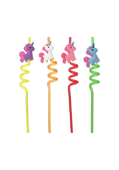 5 Parça Renkli Pipet Seti - Emojili Kokteyl- Çuk Pipeti Temizleme Fırçalı +0